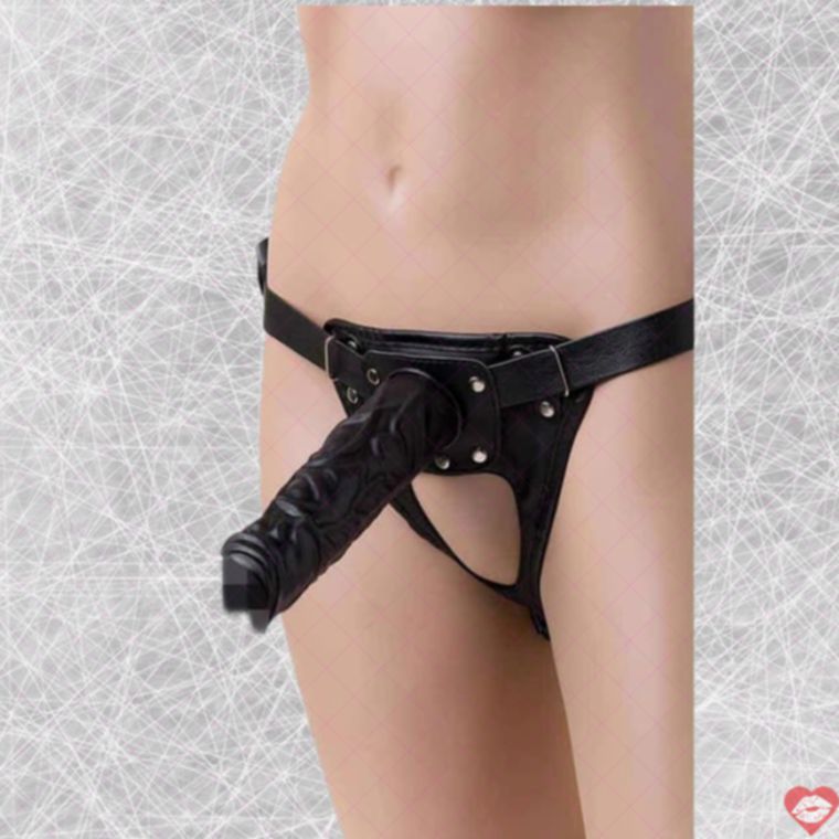 Strap-on Harness LoveToy 2 Nắp Đen PVC