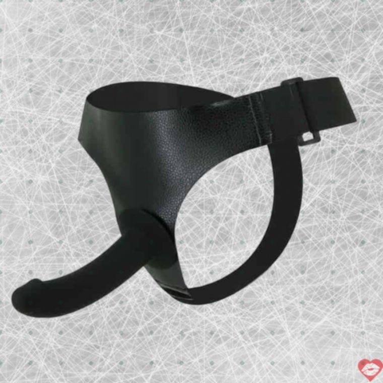 Baile Ultra Harness - Strapon Siêu Mềm Đen 15cm Nữ Thống Trị