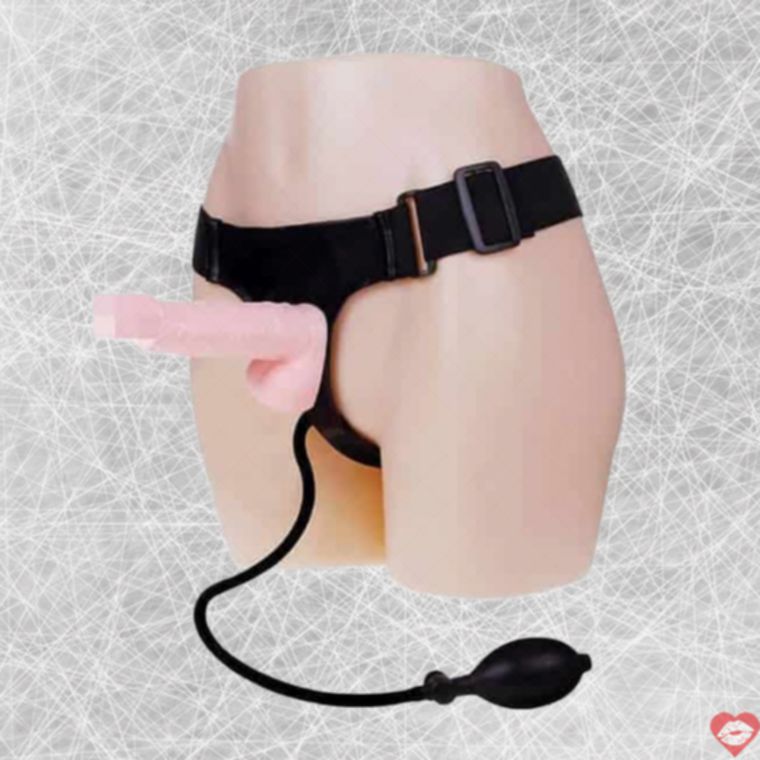 Strapon bơm Utlra Harness Baile 16.5cm 3.5cm TPR nở rộng đẹp mắt