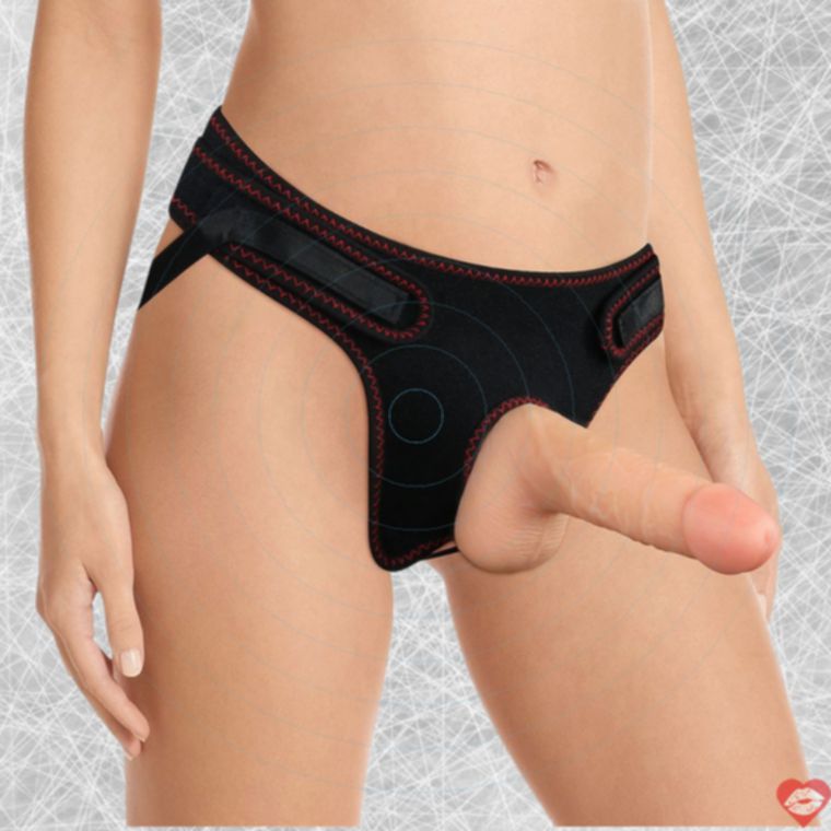 Lovetoy Strap-On 7 Đầu Bóng Da 18cm