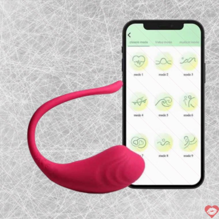 Trứng Rung Secwell Tadpole Hồng App Điều Khiển Dâm