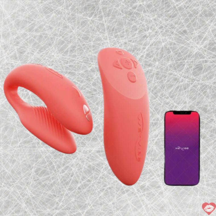 We-Vibe Chorus Couples Vibrator Coral Remote App