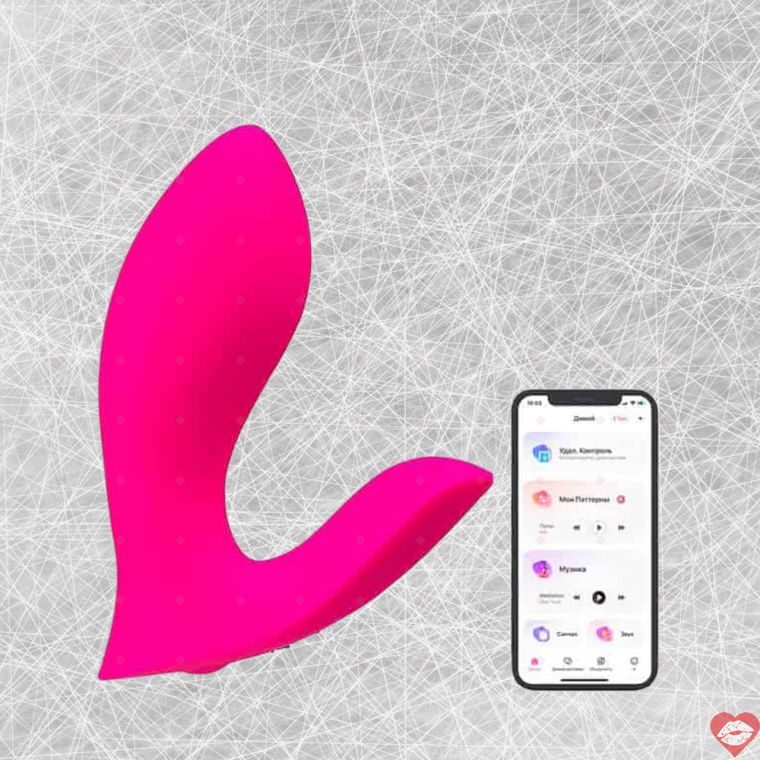 Lovense Flexer Đeo G+Klit App Điều Khiển Hồng