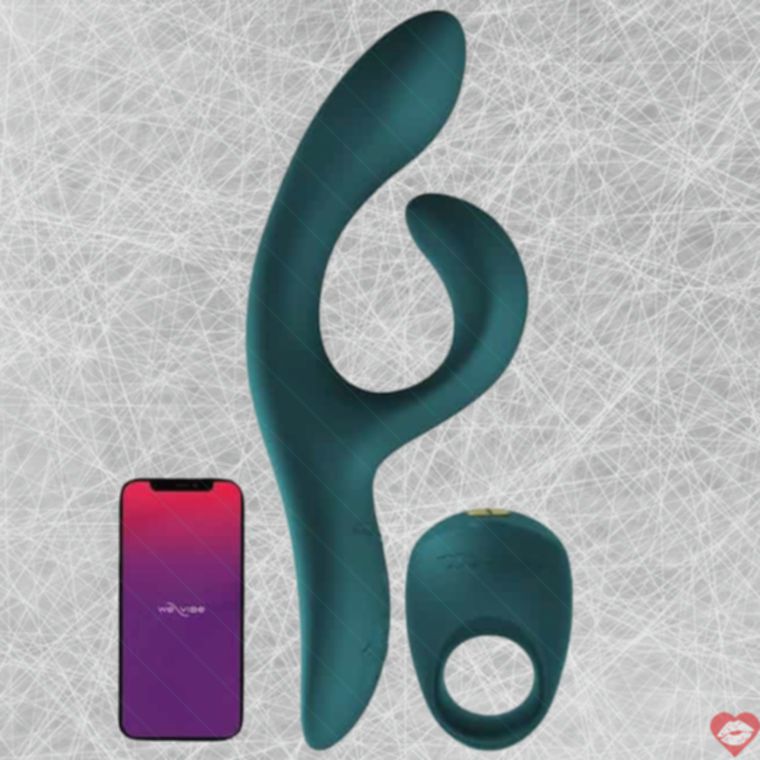 Bộ We-Vibe Nova 2 + Pivot xanh app couple date night