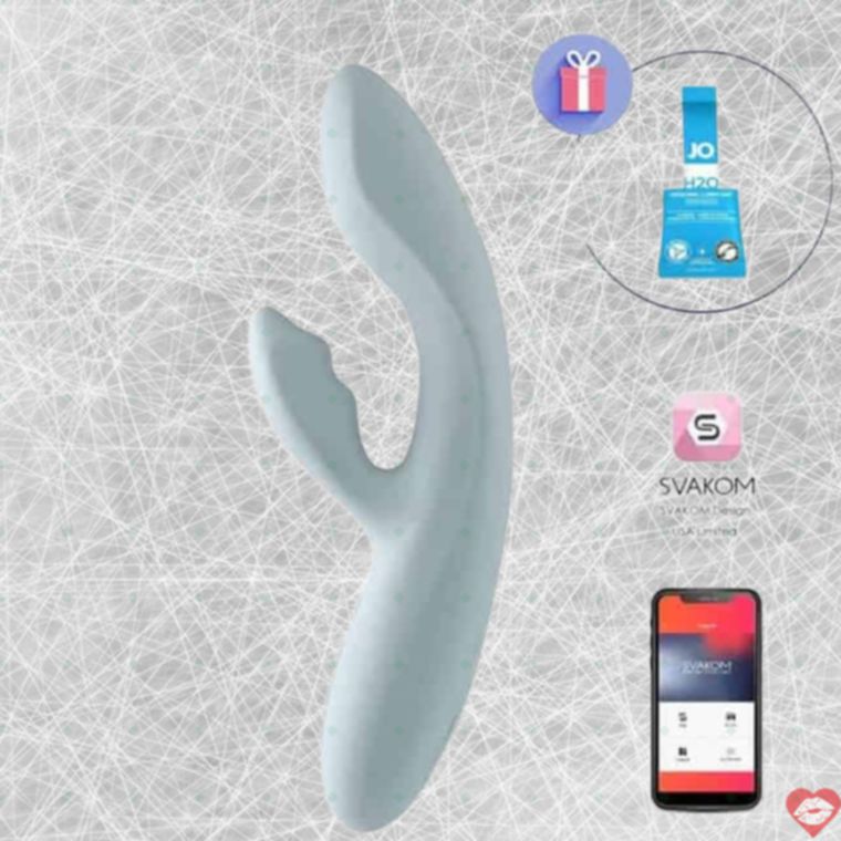 Svakom Chika Thỏ Nóng Xanh Siêu Mềm App Điều Khiển