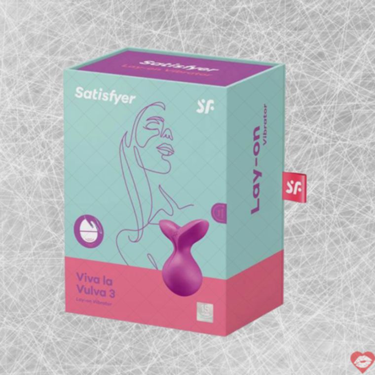 Satisfyer Viva La Vulva 3 fuchsia mint lay-on clitoris