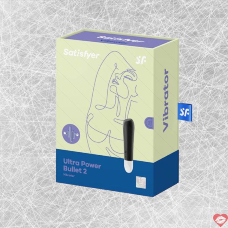 Satisfyer Ultra Power Bullet 2 tím đen rung mạnh tip dẹt hot spot