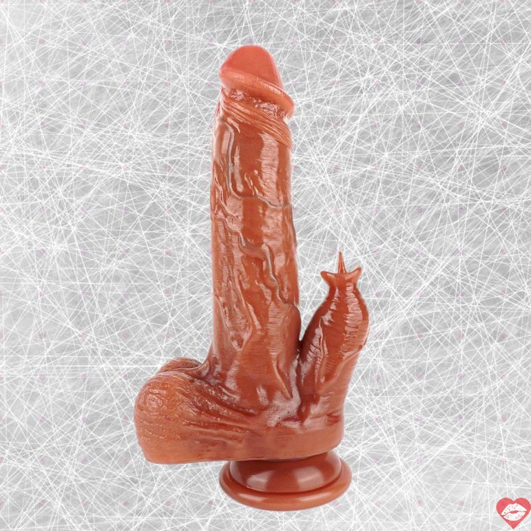 Secwell Fake Gắn Clit Rung 21cm Da