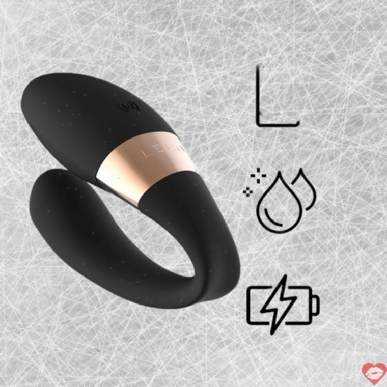 Lelo Tiani Harmony app đôi rung đen silicone
