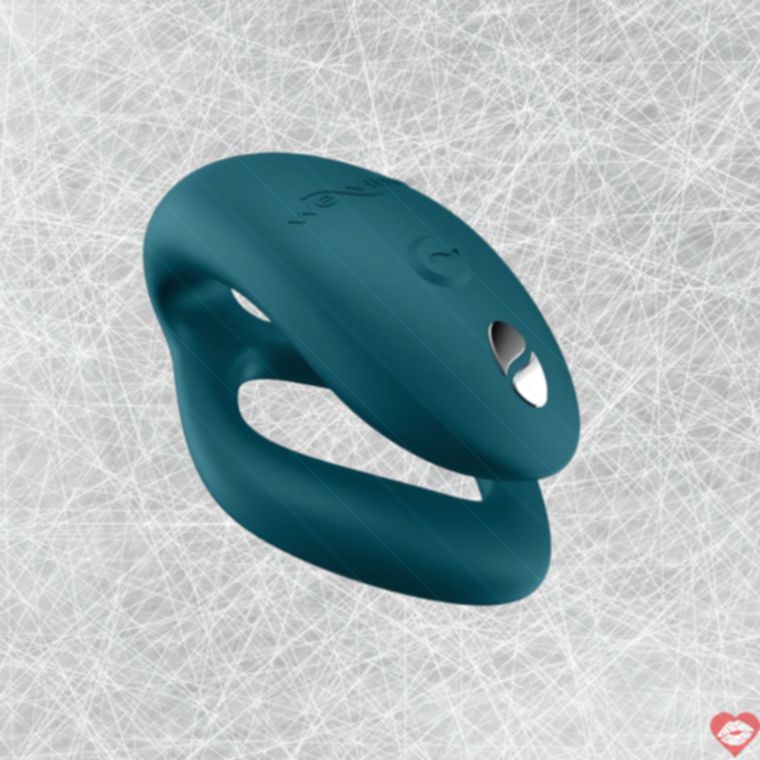 We-Vibe Sync O Thú Cưỡi Cặp Đôi Rung Xanh Nhung