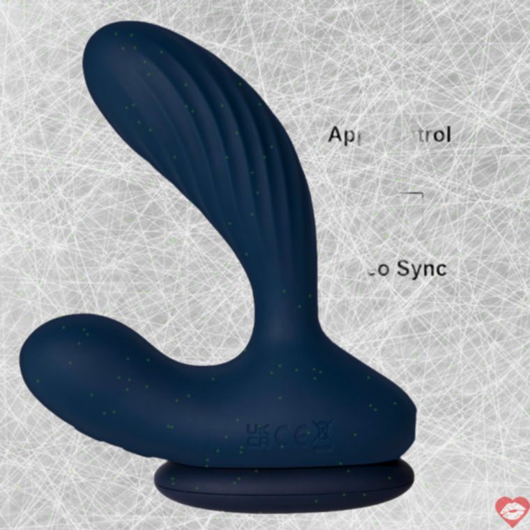 SVAKOM Vick Neo 2 Prostate Hâm Nóng Xoay 10cm Xanh