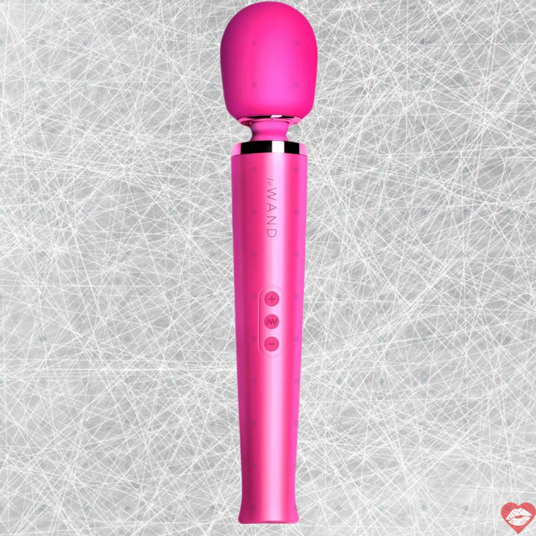 Le Wand Massage Rung Sạc Đỏ Tím Mạnh 34cm Cao Cấp