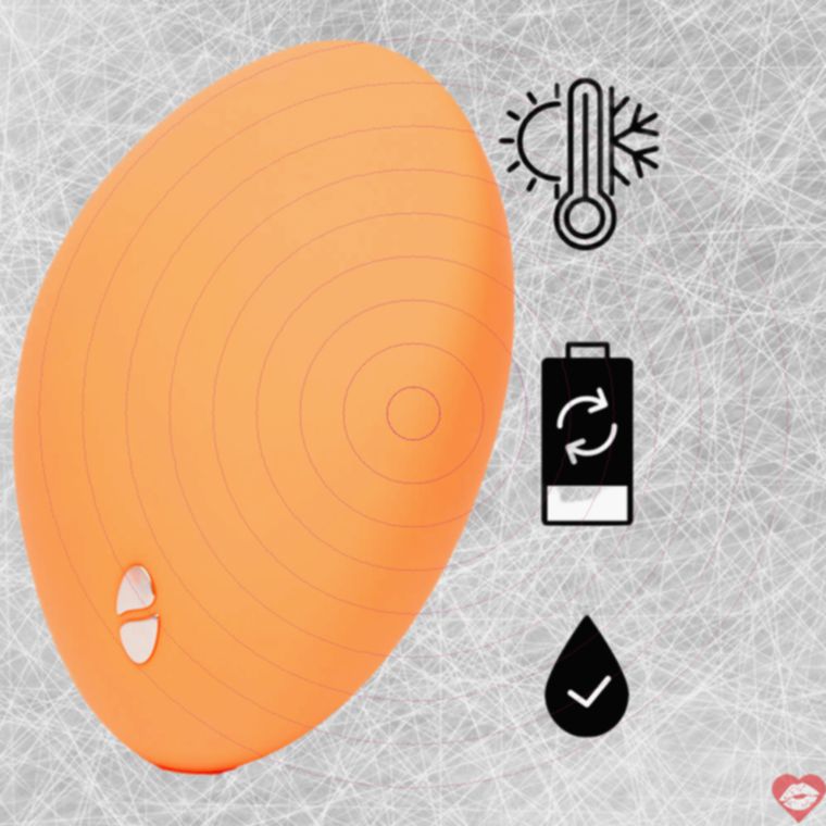 We-Vibe Temp vibrator nóng lạnh cam 9.66cm