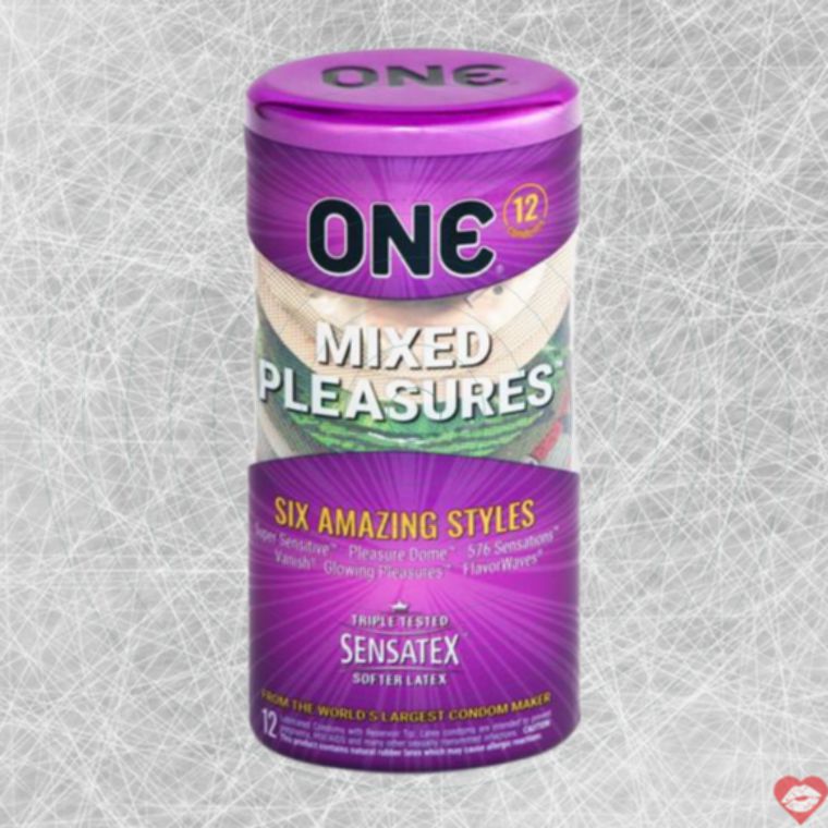 One Condoms Hỗn Hợp 12 Miếng Đa Dạng Siêu Thú Vị