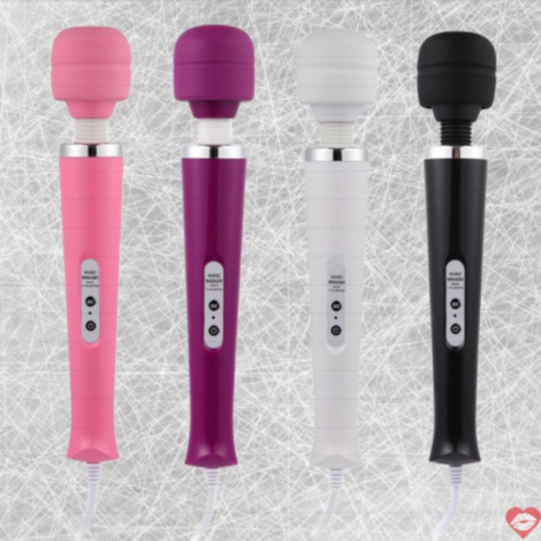 Magic Wand Massager Đầu Cao Su Rung Mạnh Siêu Đỉnh