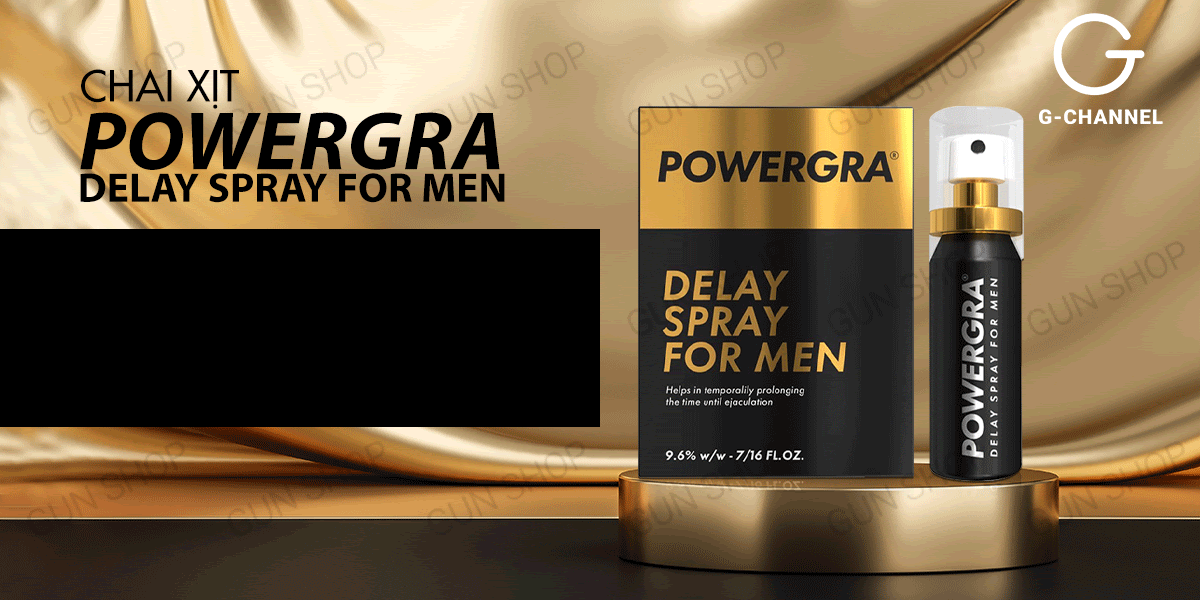 Chai xịt Mỹ Powergra Delay Spray For Men Kéo dài thời gian 13ml chống xts