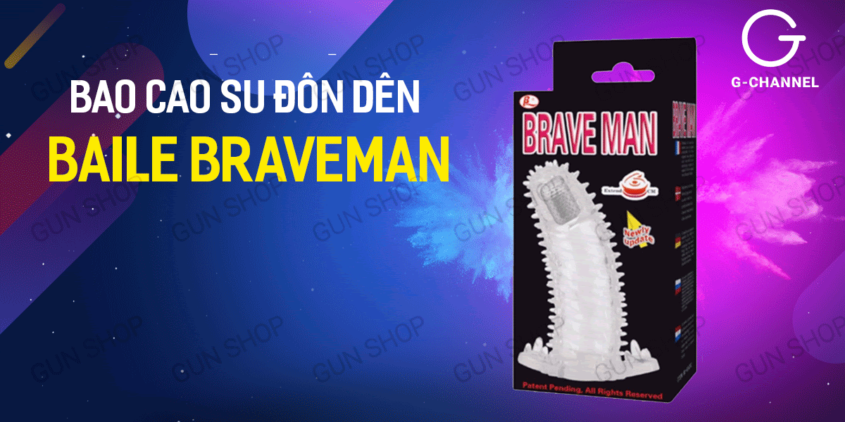  Đánh giá Bao cao su đôn dên tăng kích thước rung phần đầu dương vật Baile Braveman có tốt không?