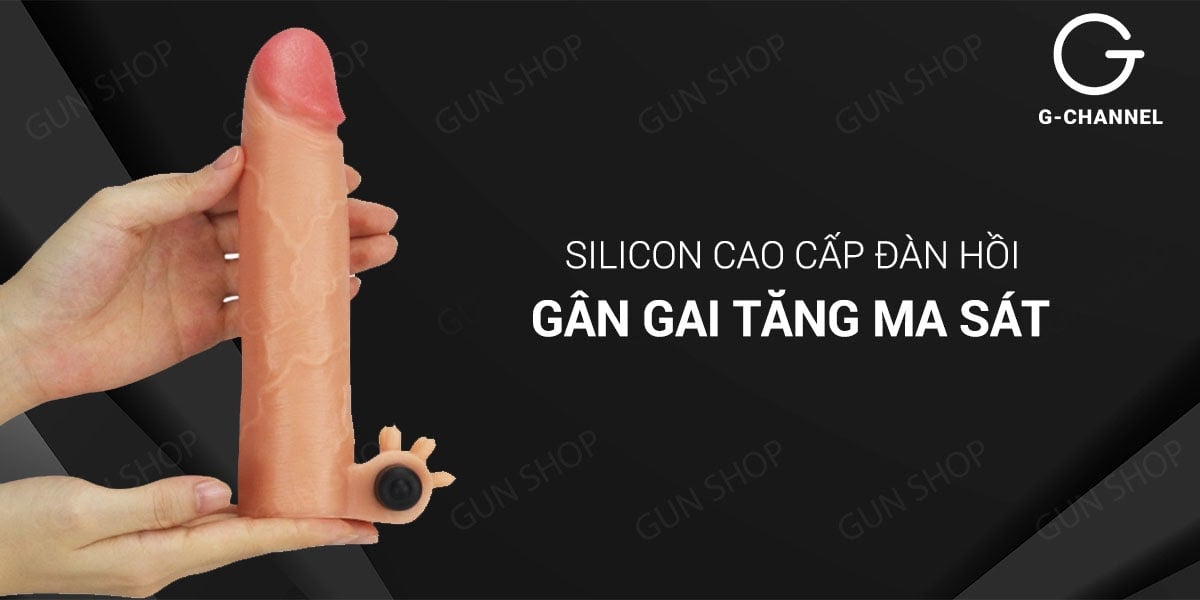  Bỏ sỉ Bao cao su đôn dên tăng kích thước rung tăng 38mm - Lovetoy Nature Extender giá sỉ