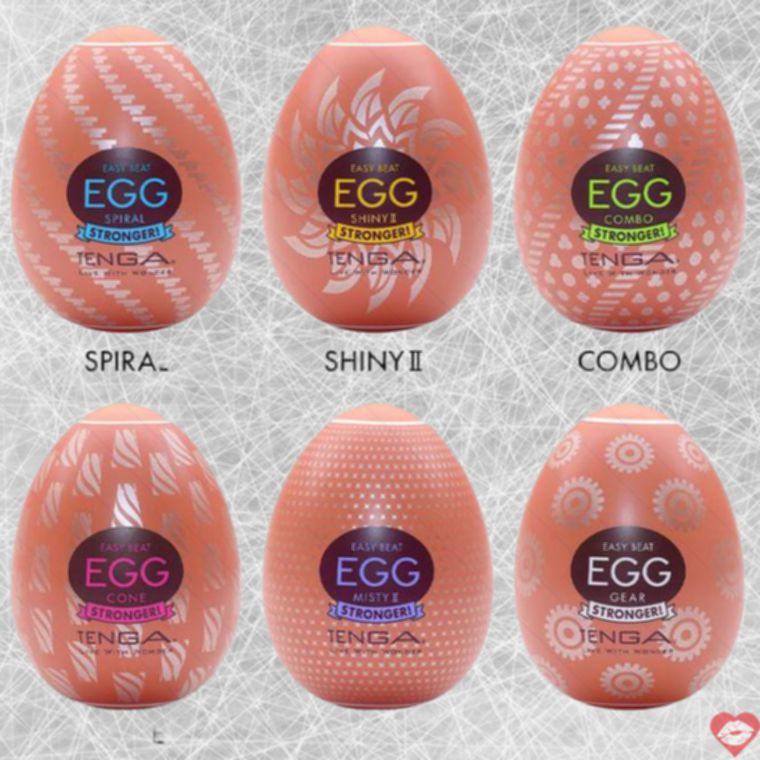 Tenga Egg Hard-Boiled Set 6c TPE Siêu Bóp Nhỏ Giọt