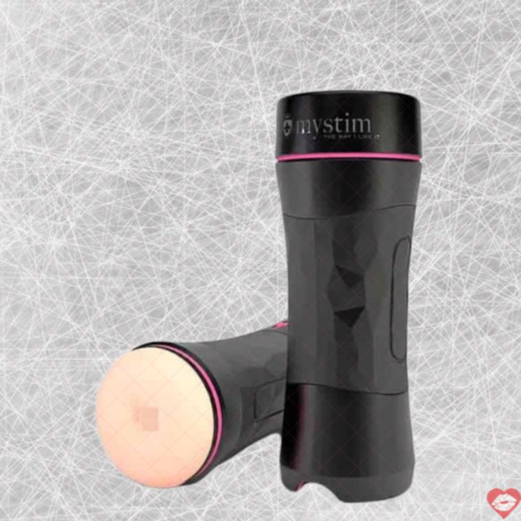 Masturbator Anal Mystim Push Me Đen 22cm Siêu Thực