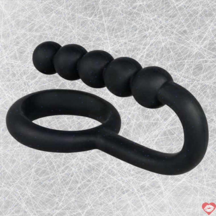 Cockring Balls Chain Đen Kéo Dãn Siêu Kích