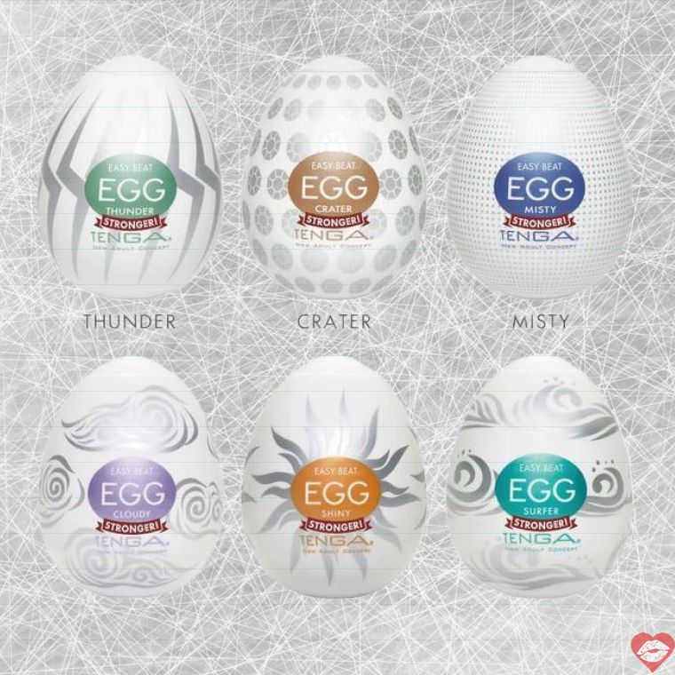 Bộ 6 Tenga Egg Hard-Boiled TPE đa dạng
