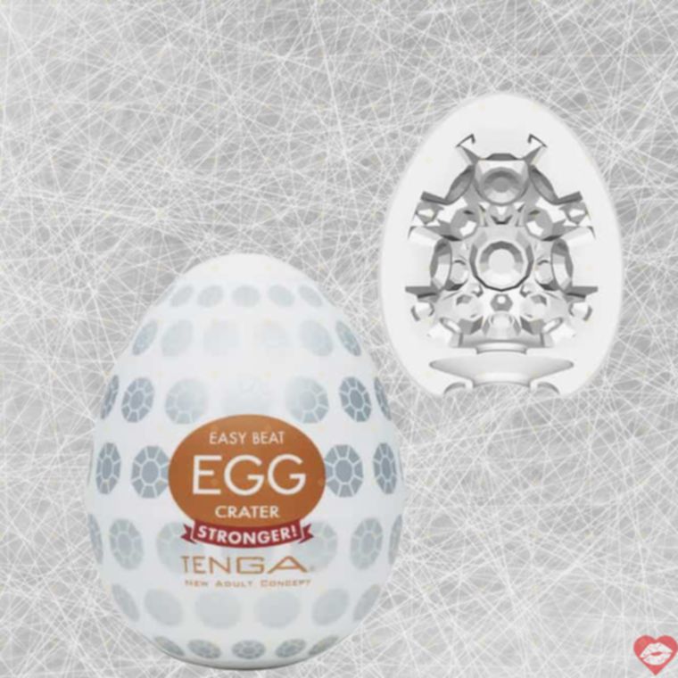 Tenga Egg Hard-Boiled Crater Trứng Bay Cup Trắng Siêu Mạnh