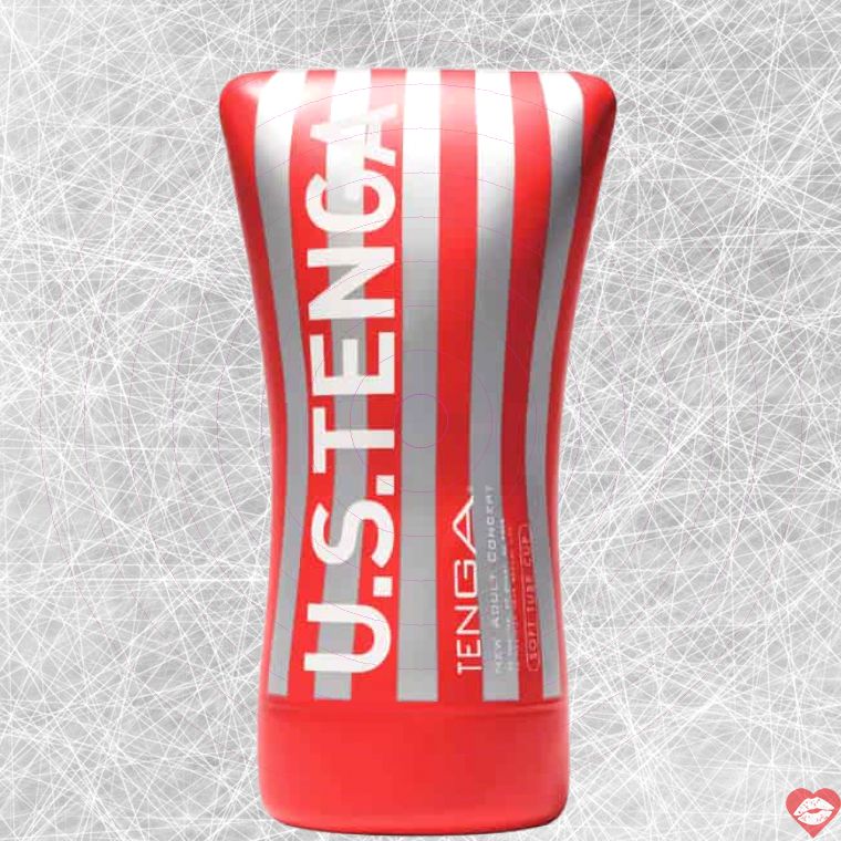 Tenga Soft Tube Cup đỏ lớn mềm mại kích thích mạnh
