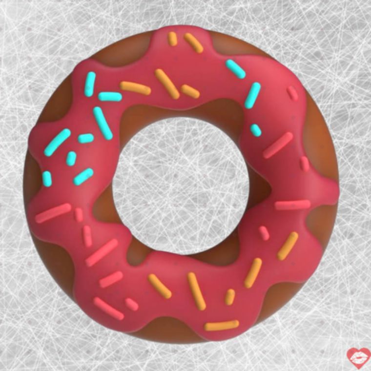 Pretty Love Berry Vòng Donut Hồng Siêu Mềm Kéo Dài
