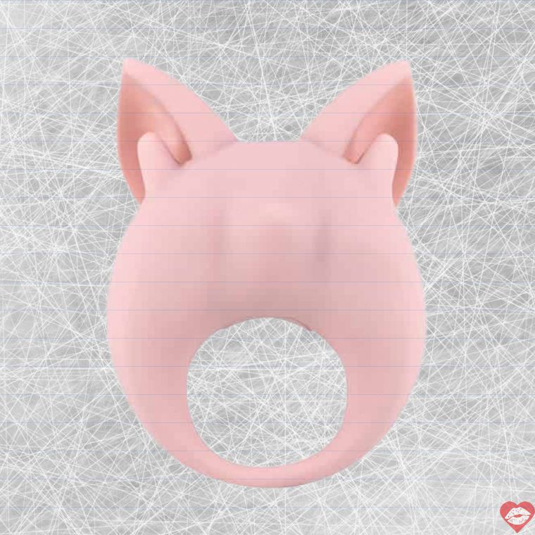 Vibro ring Lola MiMi mèo hồng 8.5cm silicone dễ thương