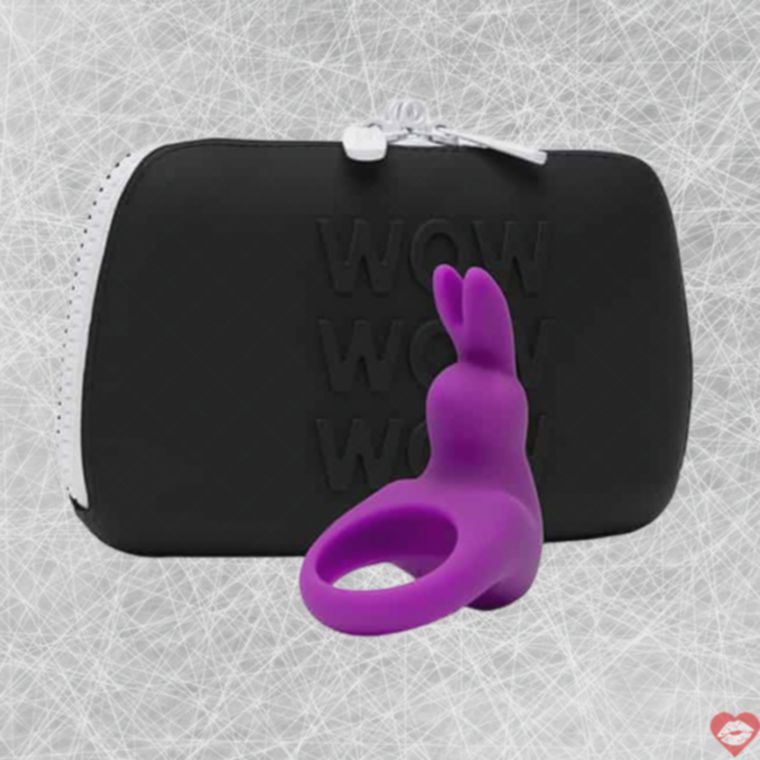 Happy Rabbit Ring Tím Đen + Hộp Siêu Mạnh