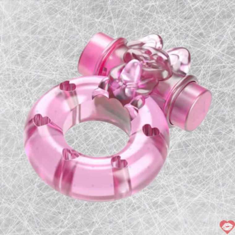 Baile Bunny ring hồng rung kéo giãn 1.8cm