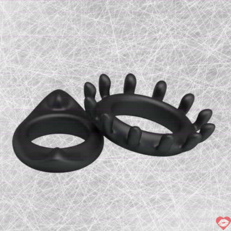 Baile Ring bộ vòng đeo dương vật đen bền bỉ