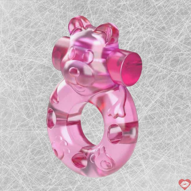 Vibro Ring Baile Gấu Hồng Siêu Mạnh Cứng
