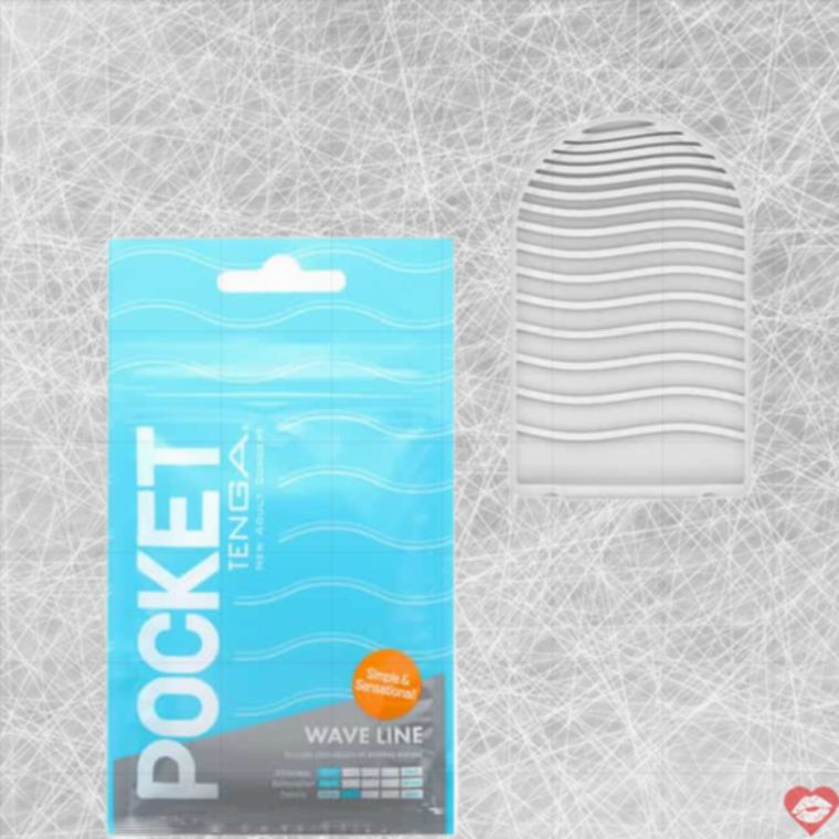 Tenga Pocket Wave Line xanh mini tự sướng tiện lợi