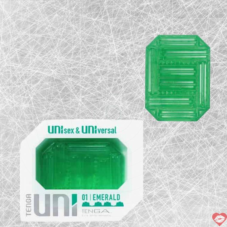 Tenga Uni 01 Emerald Xanh 2in1 Cặp Đôi Masturbator
