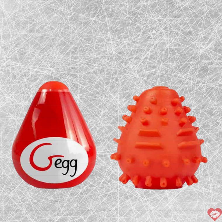 Gvibe Gegg Masturbator TPE Đỏ Siêu Mềm Siêu Thực Vui Vẻ