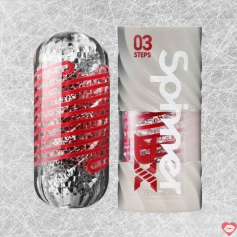 Masturbator Tenga Spinner DX 03 đỏ xoay 3 cấp