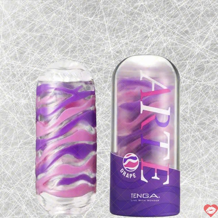 Tenga Arte Drape Masturbator Tím 13.5cm Nhiều Lần