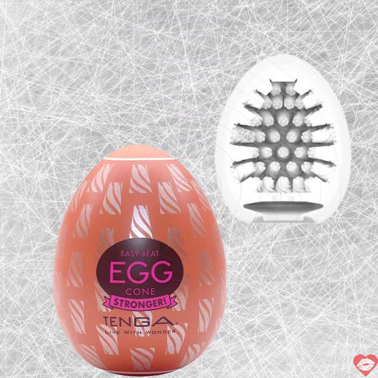Tenga Egg Hard-Boiled Cone Trứng Trắng 7cm Siêu Bo