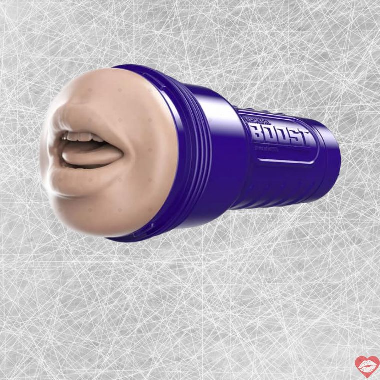 Fleshlight Boost Blow Masturbator Miệng Siêu Thực Blue