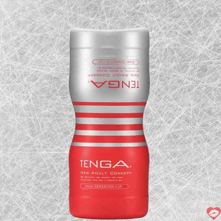 Tenga Dual Sensation Cup Đỏ 2 Lỗ Siêu Thú Vị