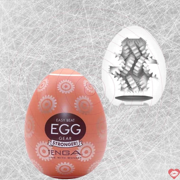 Tenga Egg Hard-Boiled Trứng Cứng Gear Siêu Chặt