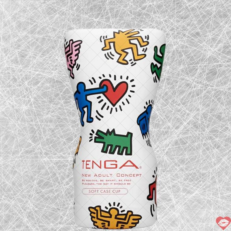 Masturbator Tenga Keith Haring Cup Trắng Siêu Mềm 6.5cm