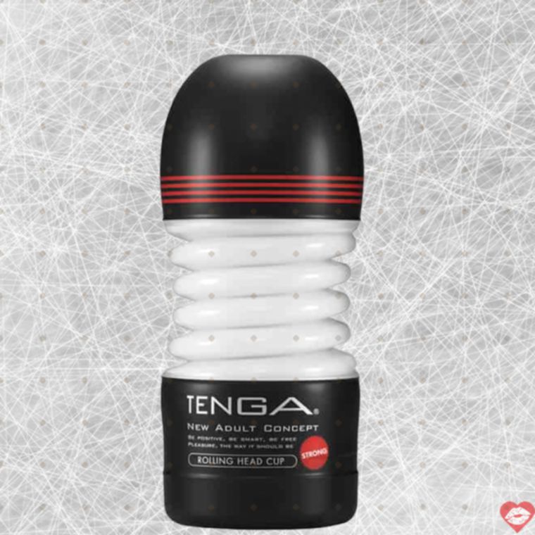 Tenga Rolling Head Cup Strong Đen 15.5cm Siêu Mạnh