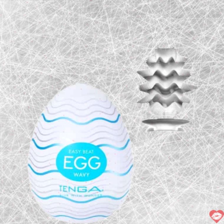 Tenga Egg Wavy Trắng Sóng Siêu Mềm Nhỏ Giọt Thỏa Mãn