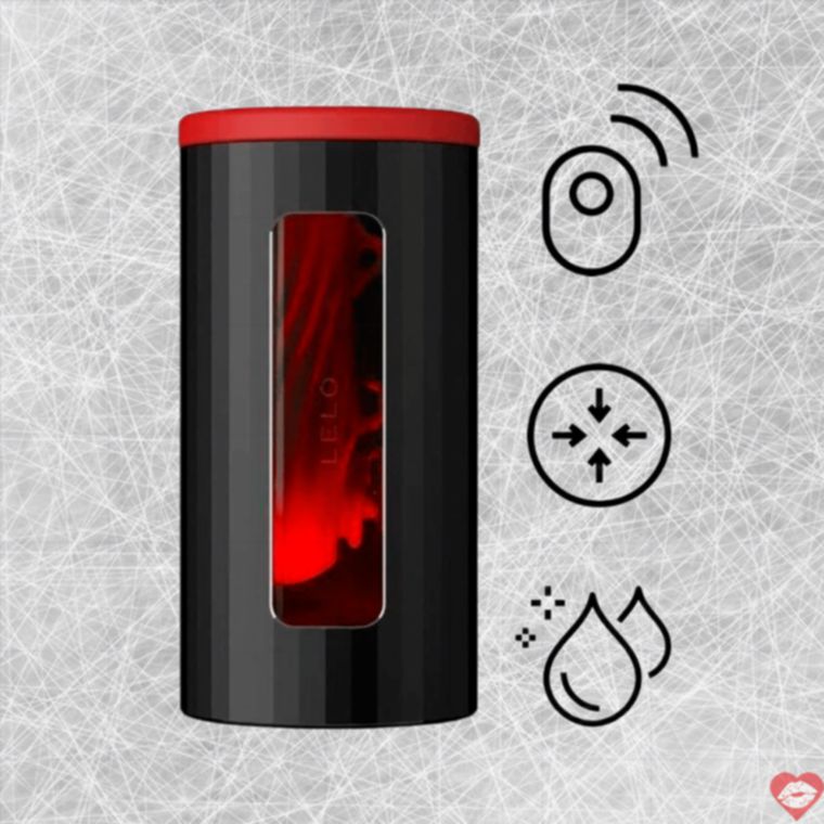 Lelo F1S V2A Máy Bay Cup Đỏ Âm Sóng Thổi