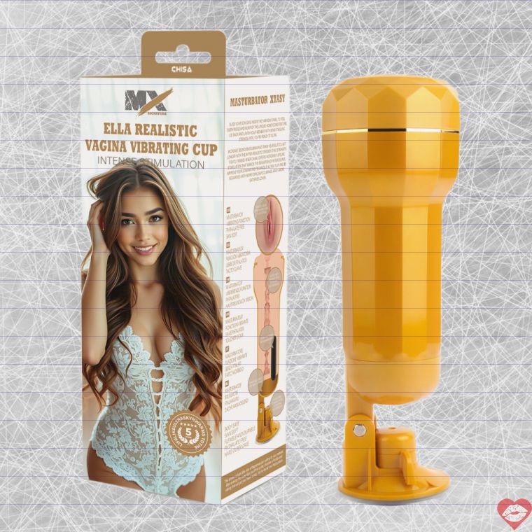 Cốc âm đạo Ella điện thực tế tự sướng mạnh