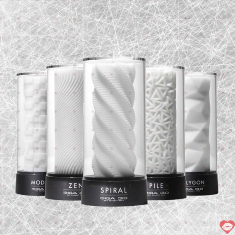 TENGA 3D Spiral onahole Nhật kháng khuẩn xoắn ốc