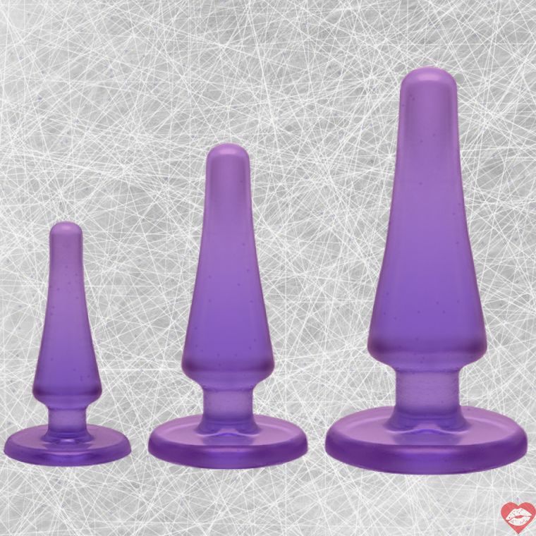 Bộ Plug Mông Crystal Jellies Khởi Đầu Siêu Mềm An Toàn